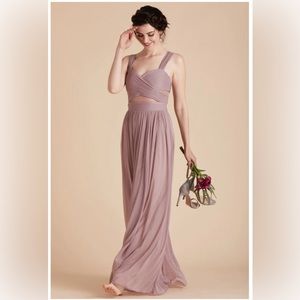 Birdy Grey Elsye Mesh Ciffon Bridesmaid Dress. Mauve. Size Medium NWOT!!